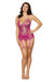 "Garter Slip and G-String - One Size - Fuchsia DG-12680FUCHOS"