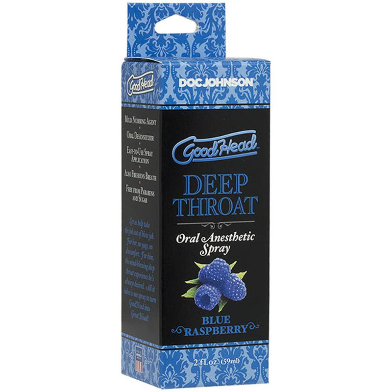 Doc Johnson Goodhead - Deep Throat Spray - Blue Raspberry