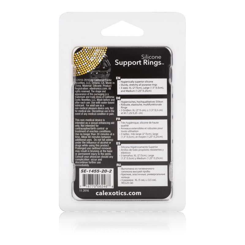 CalExotics Silicone Support Rings - Clear