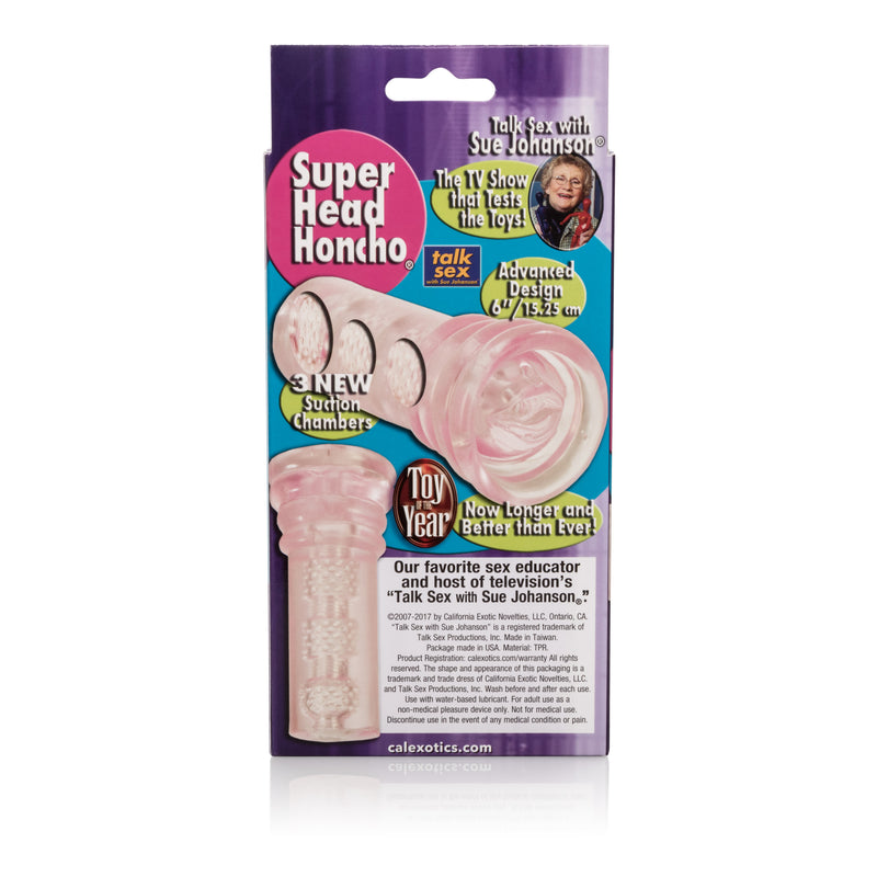 CalExotics Sue Johnson Super Head Honcho - Stroker Masturbator - Pocket Pussy