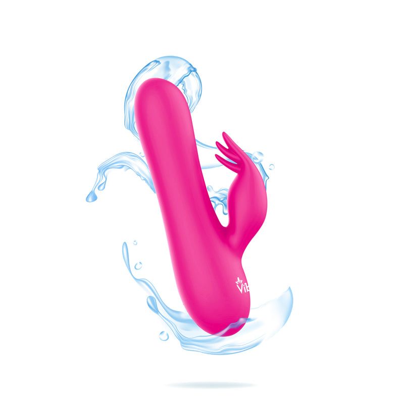 Viben Freyja Mini Triple Ticklers Rabbit Vibe - Hot Pink