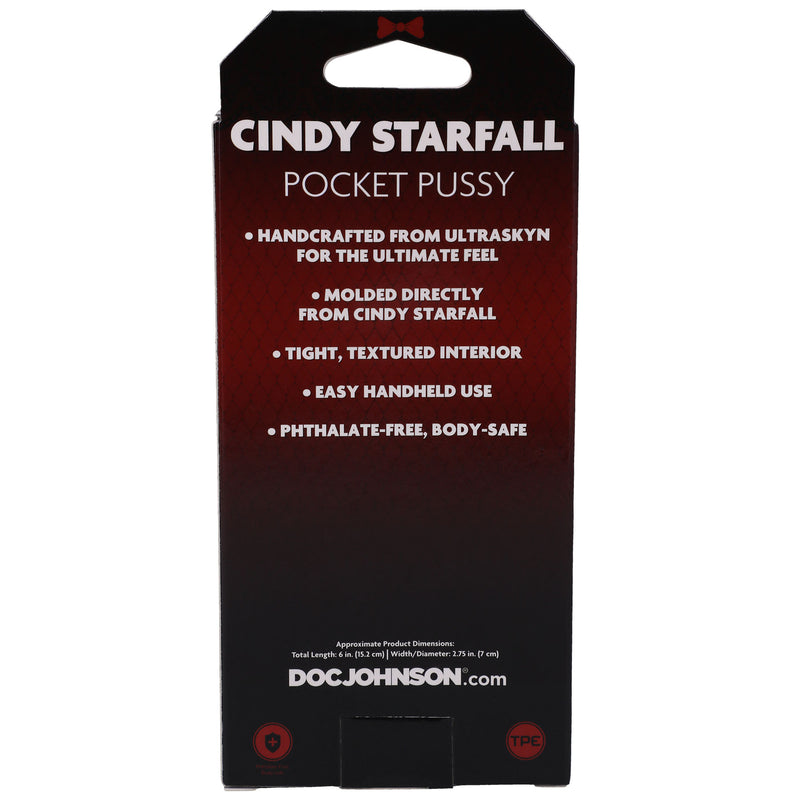 Doc Johnson Signature Strokers - Cindy Starfall Pocket Pussy - Vanilla - Stroker Masturbator - Realistic Pocket Pussy