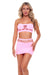 "Net Worth 2pc Bandeau Set - One Size - Pink PKL-23117CPOS"