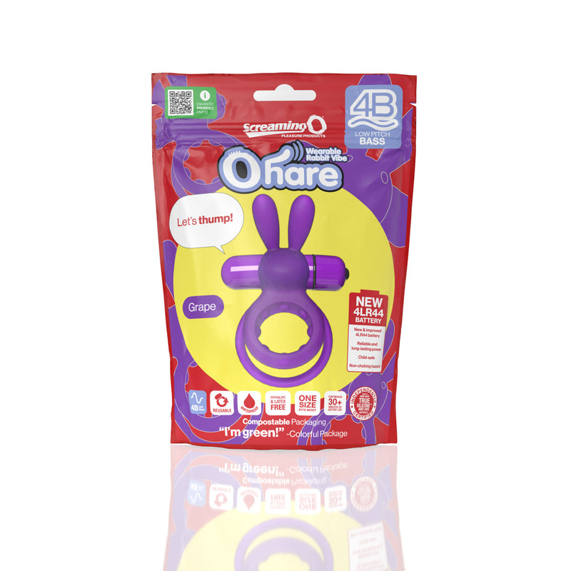 Screaming O Screaming O 4b - Ohare Wearable Rabbit Vibe - Grape