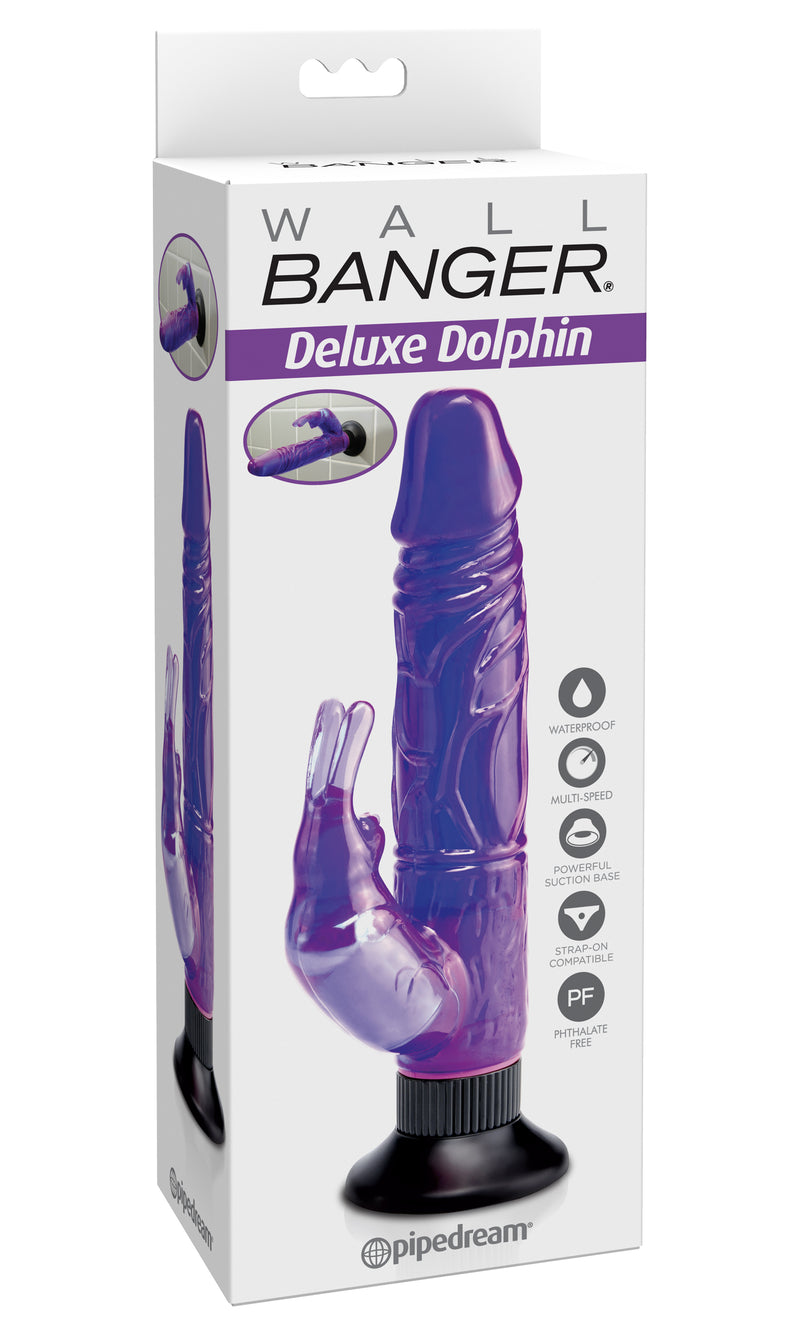 Pipedream Waterproof Bunny Wall Bangers Deluxe - Purple