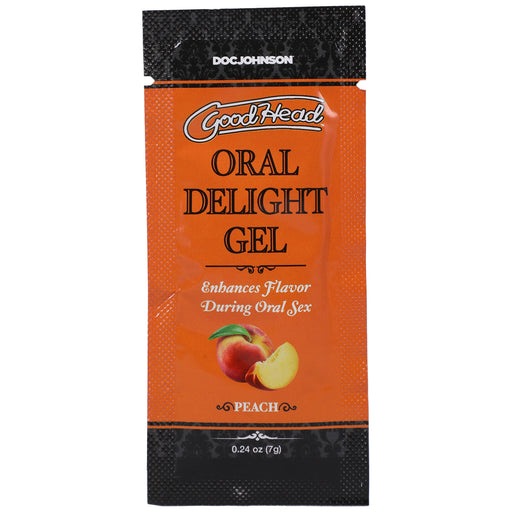 "Goodhead - Oral Delight Gel Peach 0.24 Oz Bulk DJ1387-38-BU"