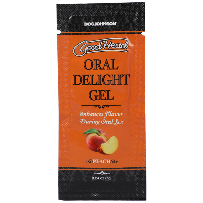 "Goodhead - Oral Delight Gel Peach 0.24 Oz Bulk DJ1387-38-BU"