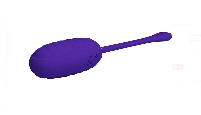 Pretty Love Kirk Rechargeable Vibrating Egg - Purple