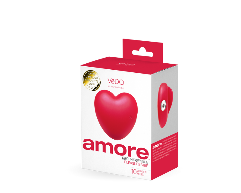 VeDO Amore Rechargeable Pleasure Vibe - Red