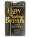 "Happy Fucking Birthday Cake Topper - Gold LG-CP1107"