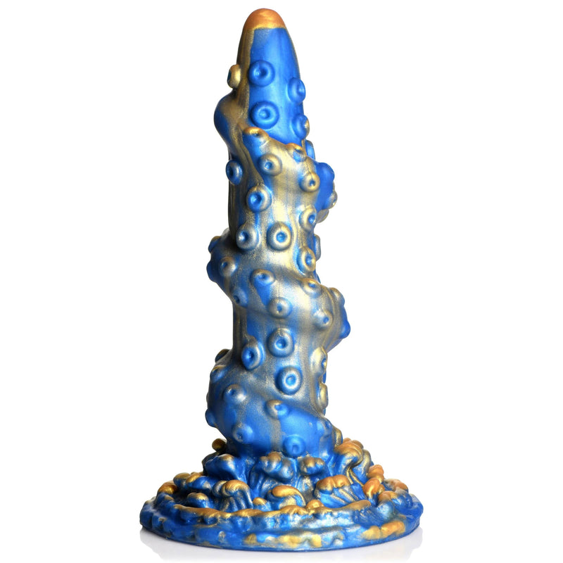 XR Brands Lord Kraken Tentacled Silicone Dildo - Blue