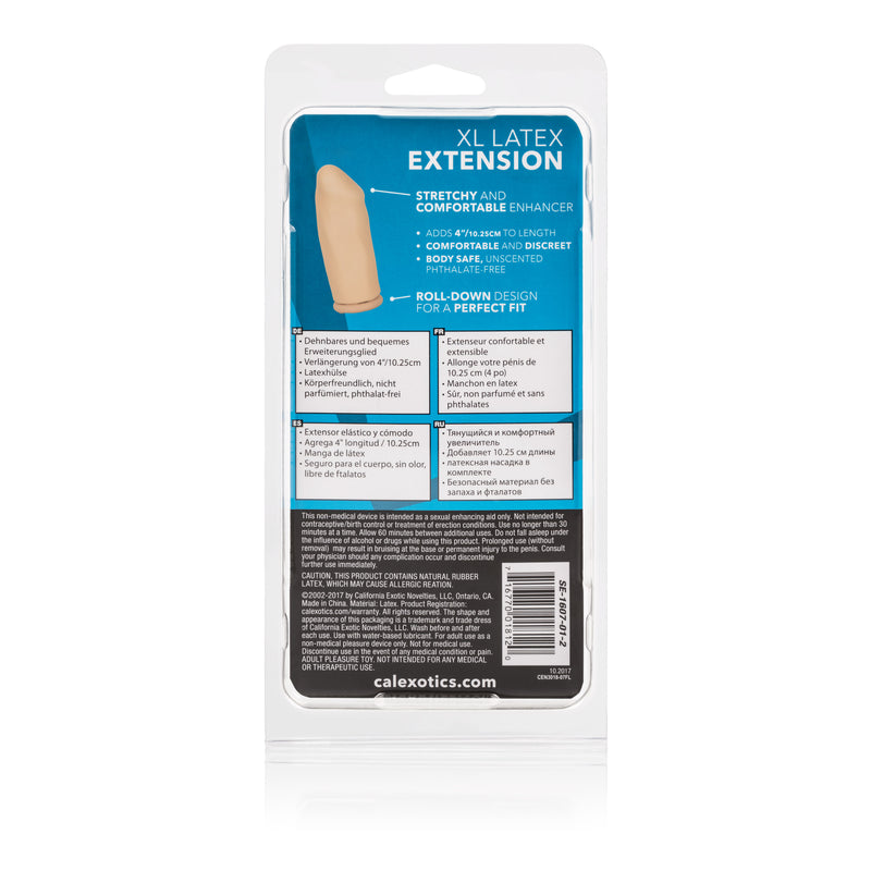CalExotics 4 Inch Latex Extension - Ivory