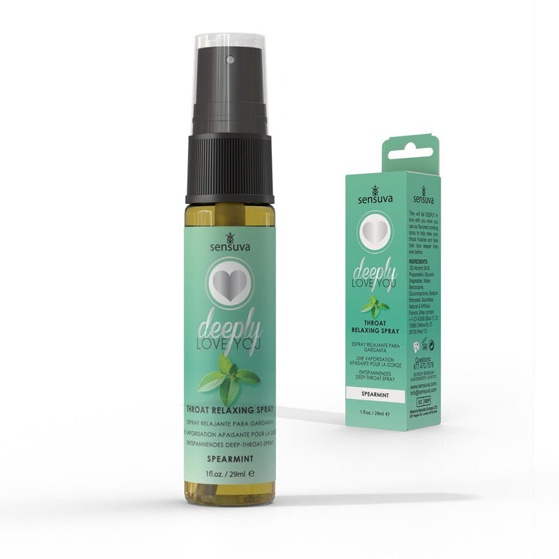 Sensuva Deeply Love You Throat Relaxing Spray - Spearmint - 1 Fl. Oz.