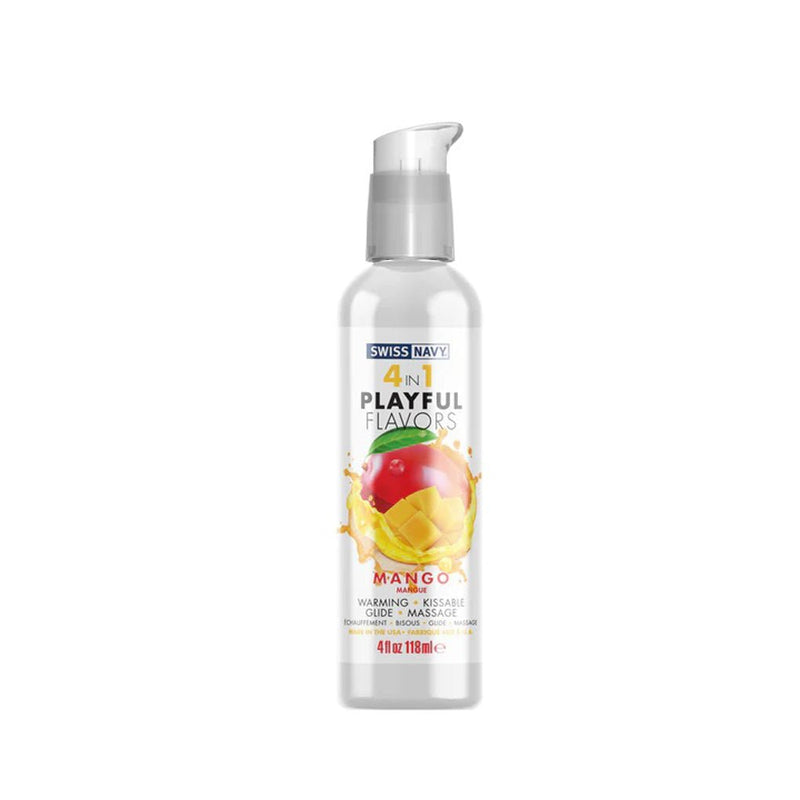 M.D. Science Lab Swiss Navy 4-in-1 Playful Flavors - Mango 4 Oz