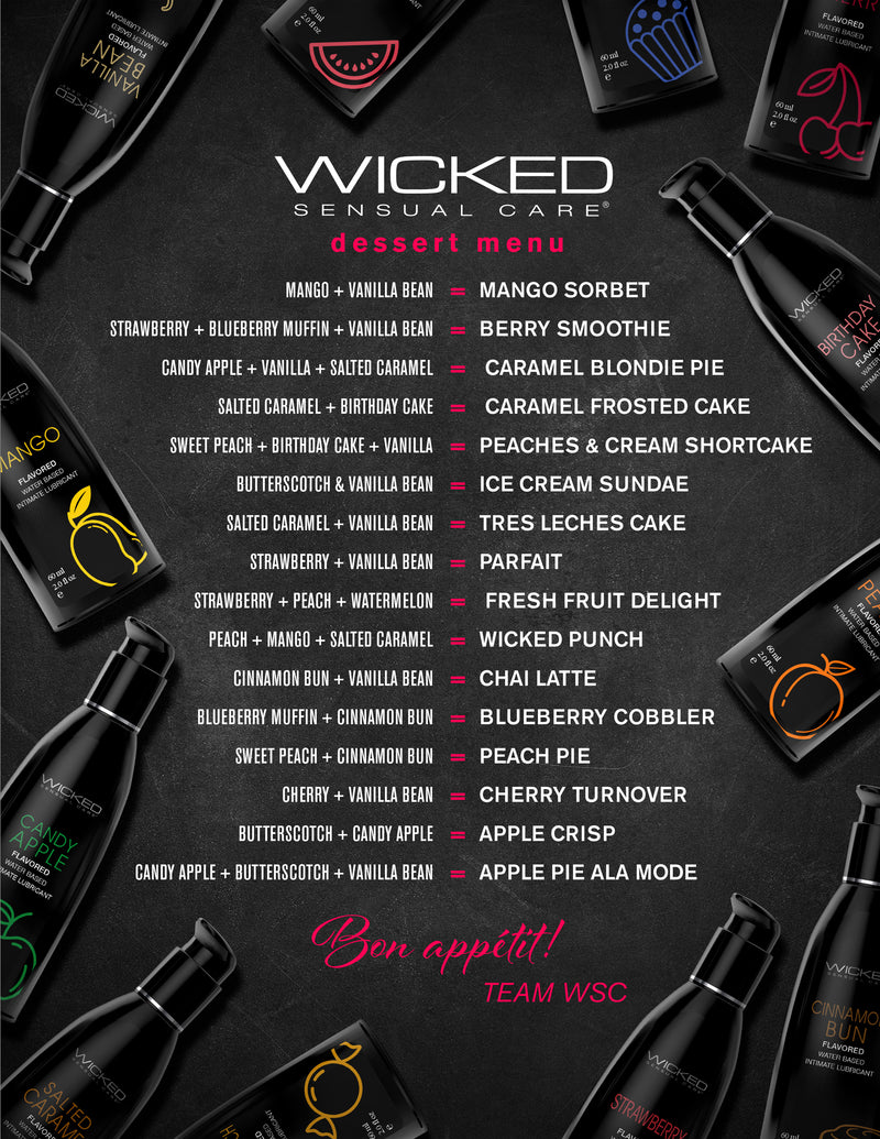Wicked Sensual Care Aqua Salted Caramel Flavored Water Based Intimate Lubricant - 2 Fl. Oz.