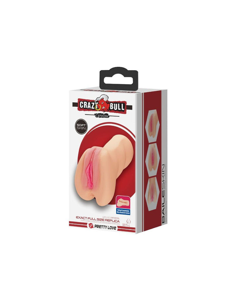 Pretty Love Caroline Realistic Vagina Masturbator - Light - Stroker Masturbator - Realistic Pocket Pussy