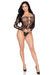 "2-Piece Crotchless Teddy With Matching Shrug - Os - Black LA-89361OSBLK"