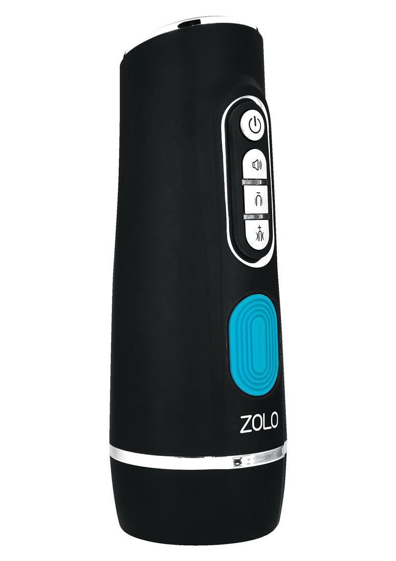 XGEN Zolo Blow Master - Black - Realistic Automatic Stroker - Canister Masturbation Cup