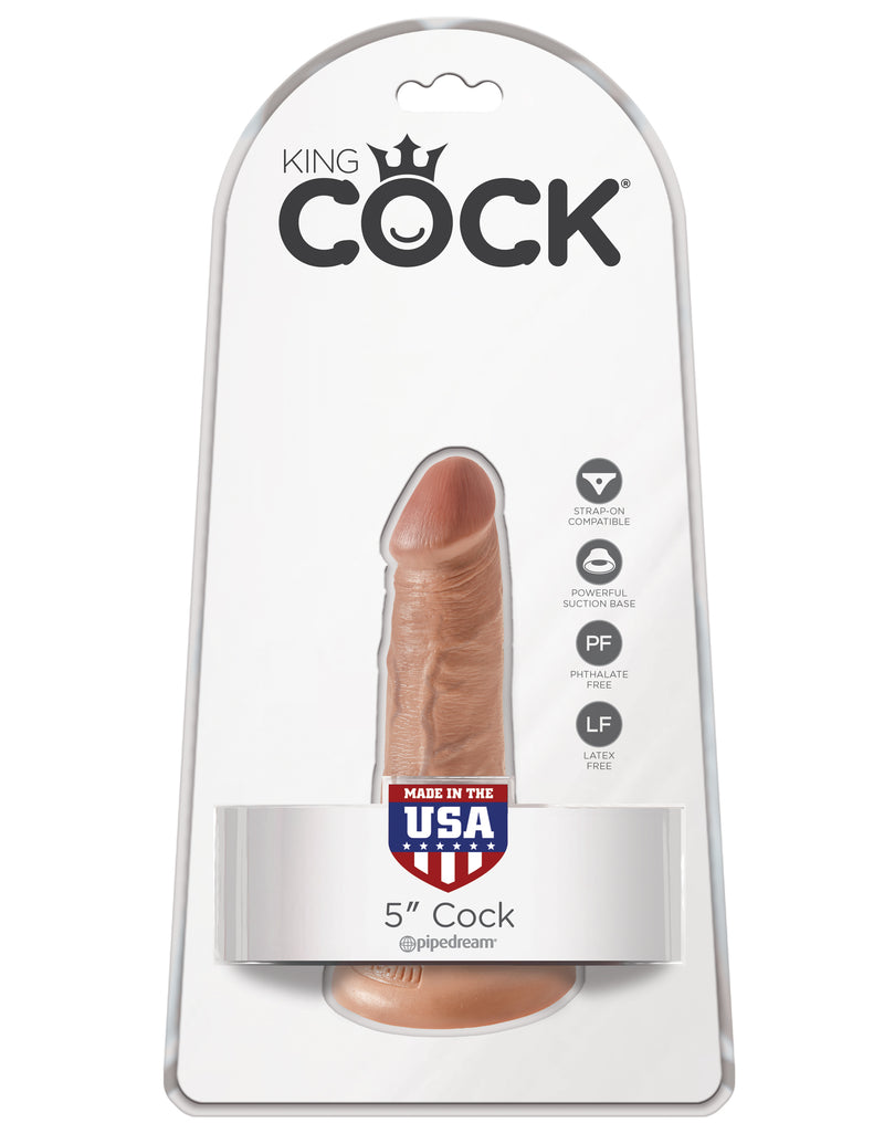 Pipedream King Cock 5 Inch Cock - Tan