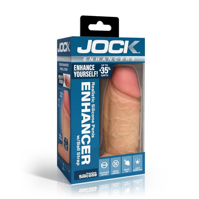 Curve Toys Jock Silicone Penis Extension Sleeve - Light