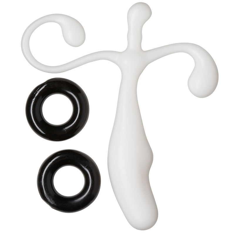 Cloud 9 Novelties Prostate Stimulator Kit White W/c Rings