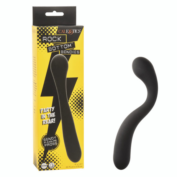 CalExotics Rock Bottom Bendies Bendy Pleasure Probe - Black