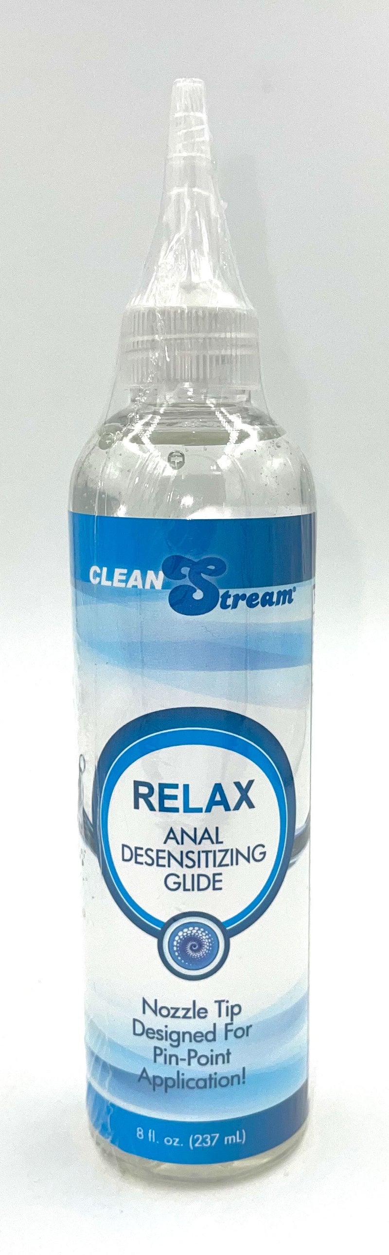 XR Brands Relax Desensitizing Anal Lube With Dispensing Tip - 8 Oz