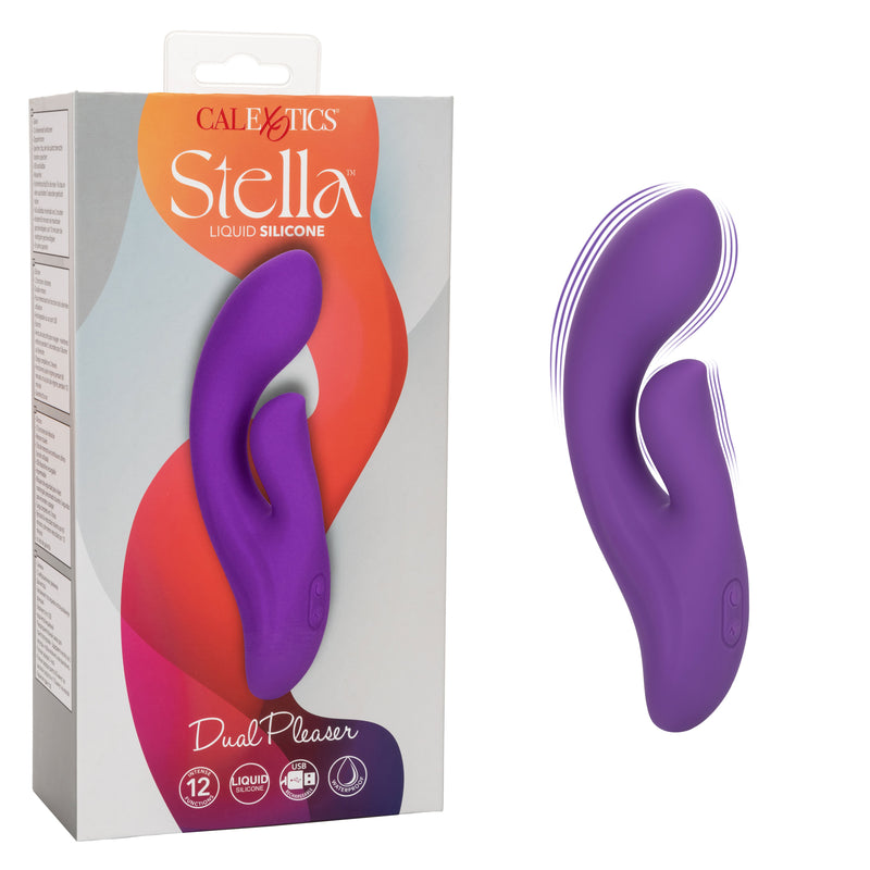 CalExotics Stella Liquid Silicone Dual Pleaser - Purple