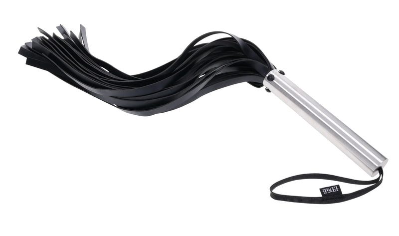 Sportsheets Edge Flogger - Black / Silver