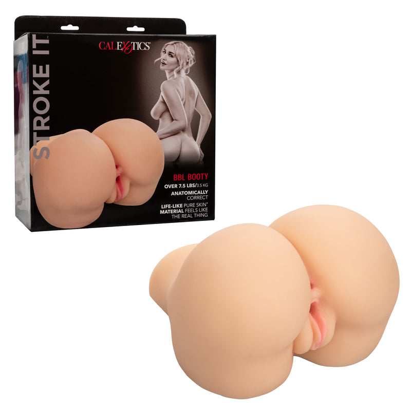 CalExotics Stroke It BBL Booty - Ivory - Stroker Masturbator - Realistic Body Part Stroker