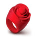 "Rose Ring Discreet Finger Vibrator - Red BL-AH804"