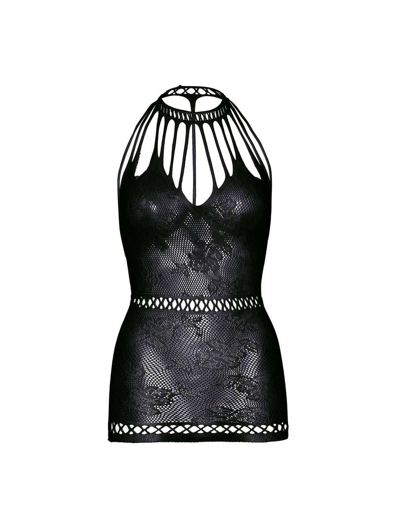 Leg Avenue Lasting Love Lace Mini Dress - One Size - Black