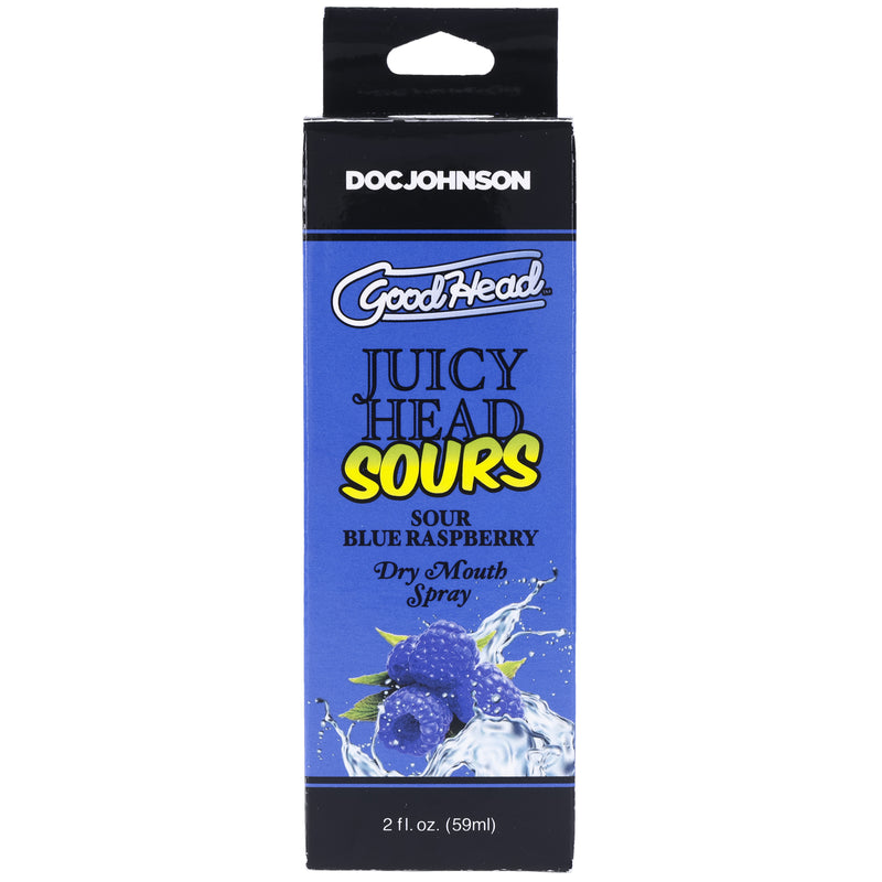 Doc Johnson Goodhead - Juicy Head - Dry Mouth Spray - Sour Blue Raspberry - 2 Oz