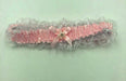 "Satin Leg Garter - One Size - Baby Pink With White Lace EM-3555PK"
