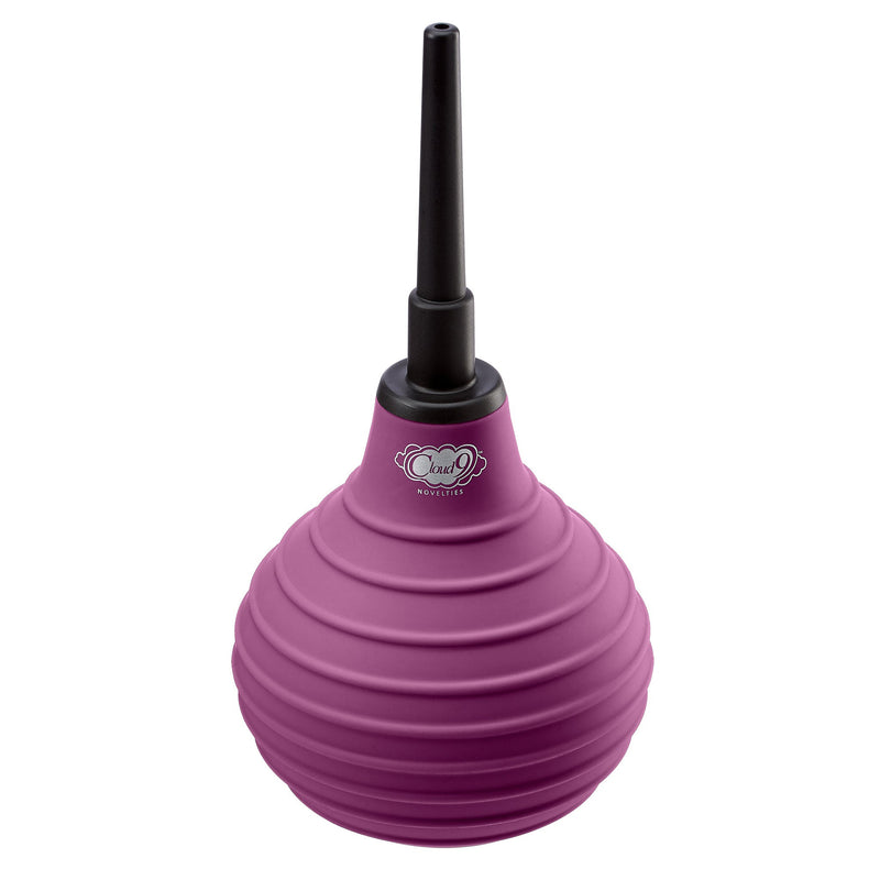 Cloud 9 Novelties Health and Wellness Deluxe Enema Douche Non- Backflow One-Way Valve - 7.9 Fl. Oz. - Plum