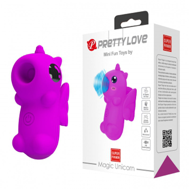 Pretty Love Magic Unicorn Finger Vibrator - Purple