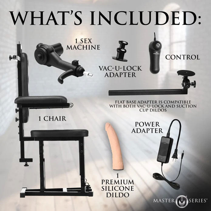 XR Brands Enforcer Chair With Sex Machine