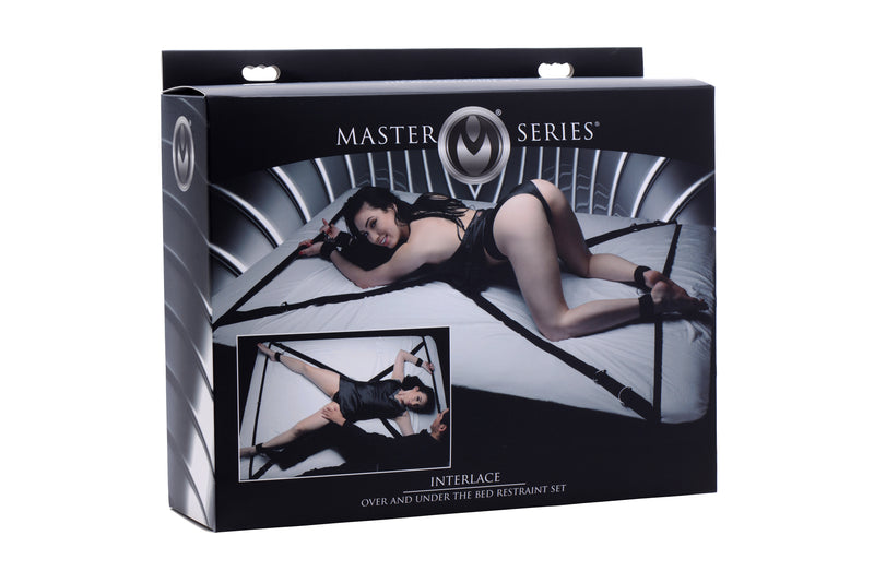 XR Brands Interlace Over and Under the Bed Restraint Set