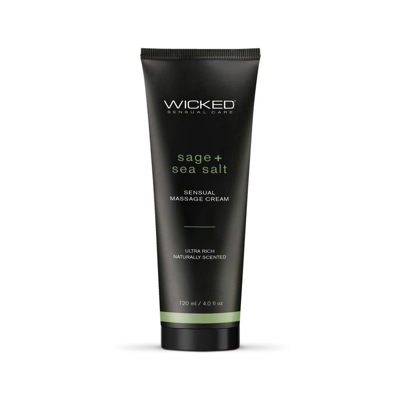 "Sage and Sea Salt - Scented Sensual Massage Cream - 4 Oz WS-90924"