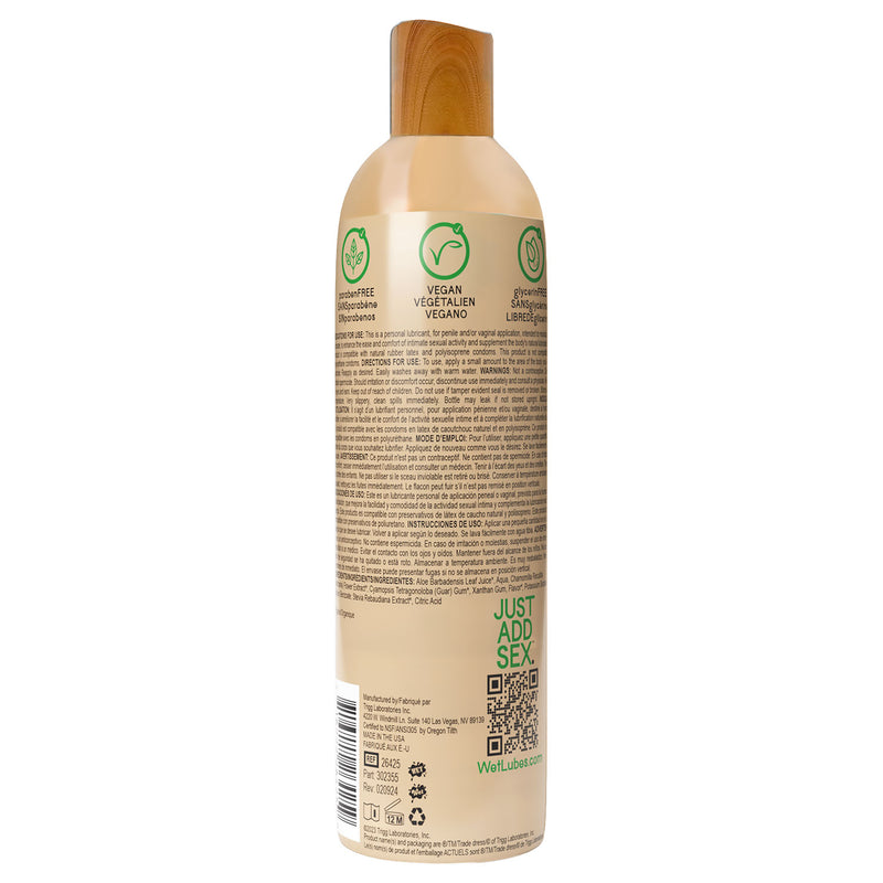 Wet Wet 95% Organic Naturally - Aloe Based Lubricant 4 Oz