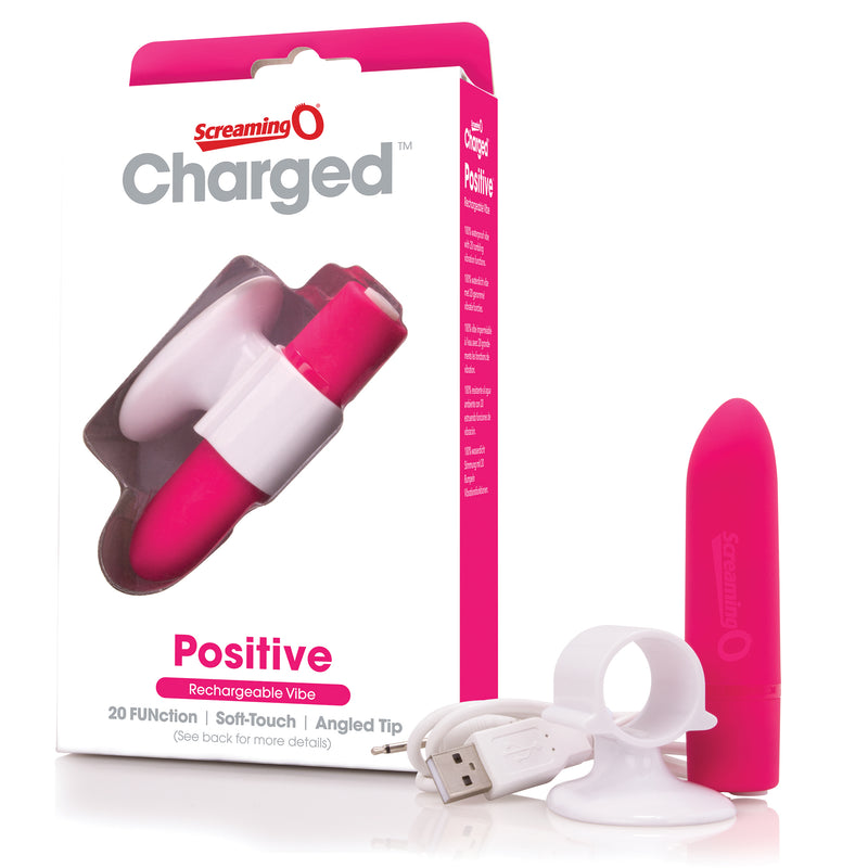 Screaming O Charged Positive Rechargeable Vibe - Strawberry