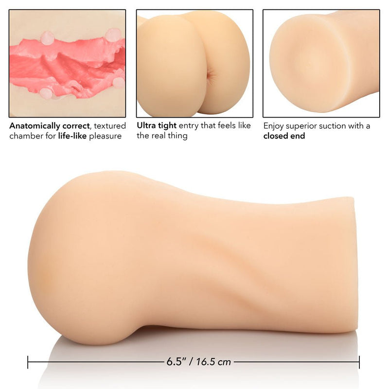 CalExotics Stroke It Ass - Ivory - Stroker Masturbator - Realistic Pocket Pussy