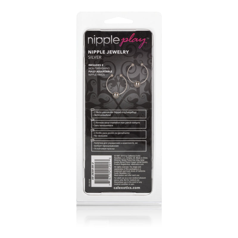CalExotics Nipple Play Nipple Jewelry - Silver