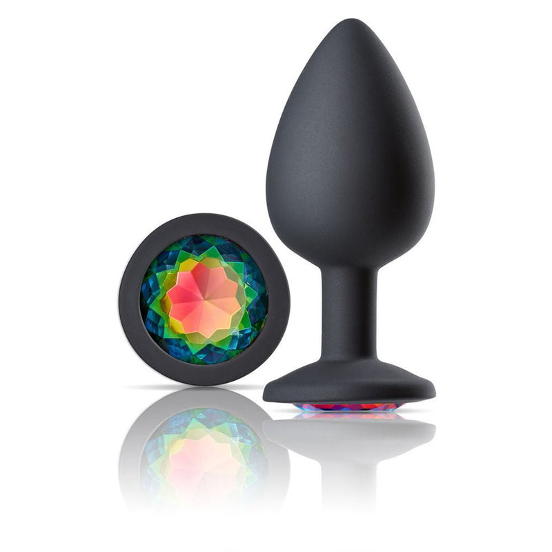 Cloud 9 Novelties Cloud 9 Novelties Gems Jeweled Silicone Anal Plug - Large
