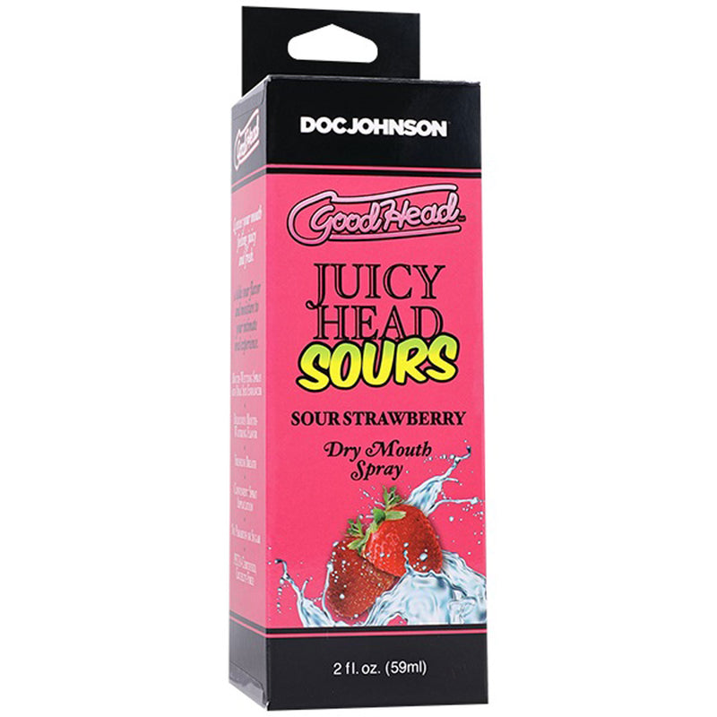 Doc Johnson Goodhead Juicy Head Dry Mouth Spray Sour Strawberry 2 Fl Oz