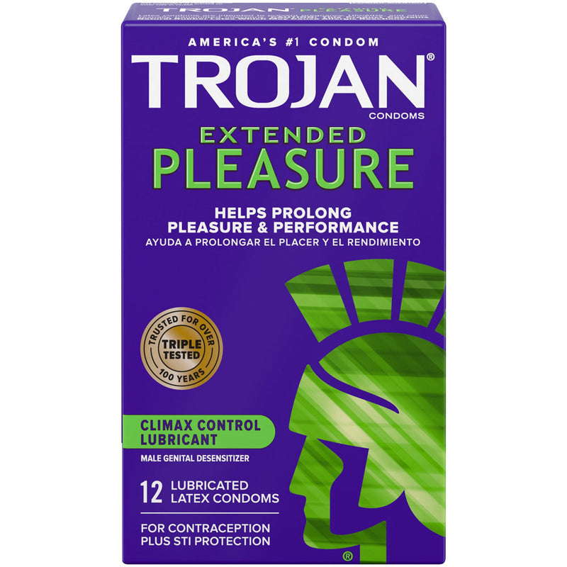 Paradise Marketing Trojan Pleasures Extended Pleasure - 12 Pack