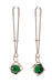 "Indica Crystal Nipple Clips - Green SS10218"