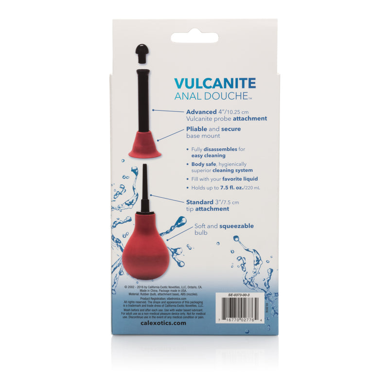 CalExotics Vulcanite Anal Douche With Attachement