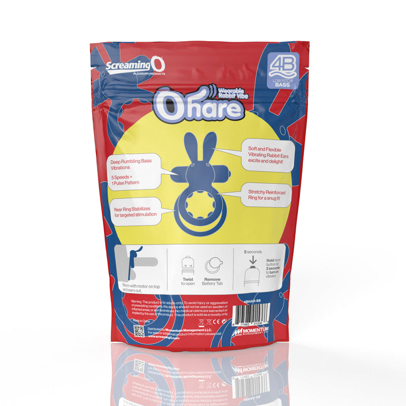 Screaming O Screaming O 4b - Ohare Wearable Rabbit Vibe - Blueberry