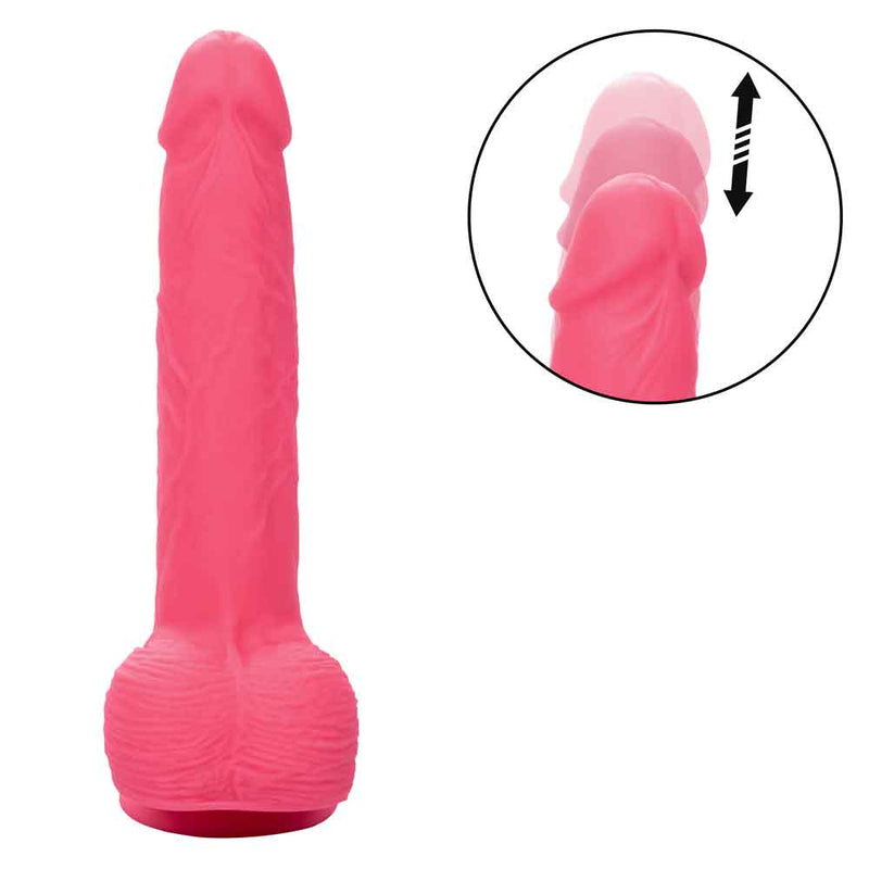 CalExotics Rechargeable Rumbling and Thrusting Silicone Studs - Pink